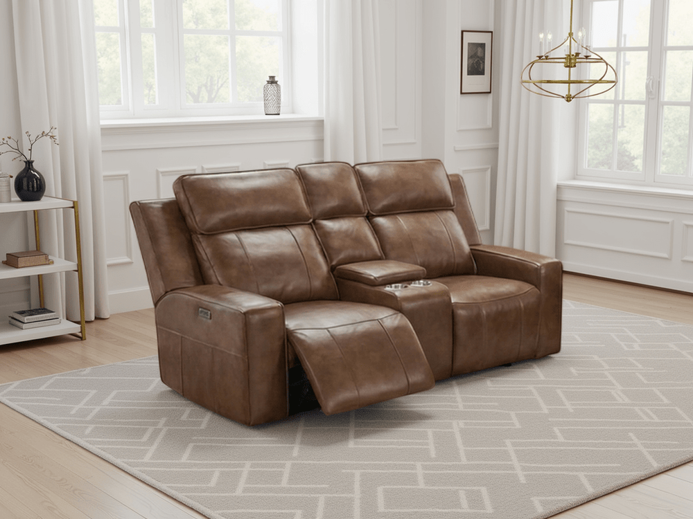 Barcelona Electric Recliner Sofa Brown 2 Seater - XShowhome Limited - Xshowhome