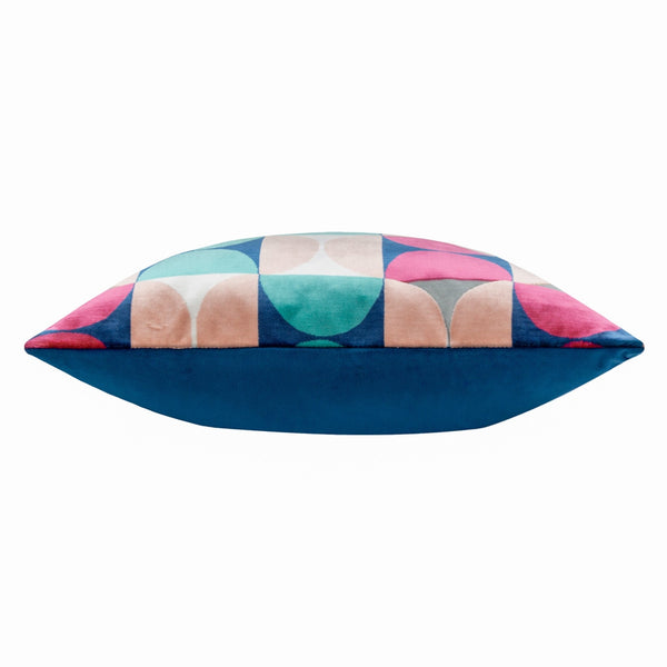 Bardot 50x50 Feather Filled Cushion Magenta & Blue - Canwell Interiors Limited - Riva