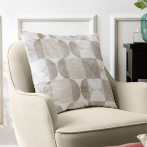 Bardot 50x50 Feather Filled Cushion Natural - Canwell Interiors Limited - Riva