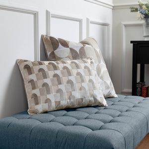 Bardot 50x50 Feather Filled Cushion Natural - Canwell Interiors Limited - Riva