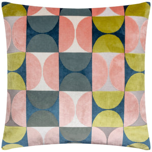Bardot 50x50 Feather Filled Cushion Pink/avo Green - Canwell Interiors Limited - Riva