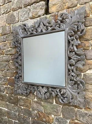 Baron Carved Grey Mirror - Canwell Interiors Limited - Wilde Java