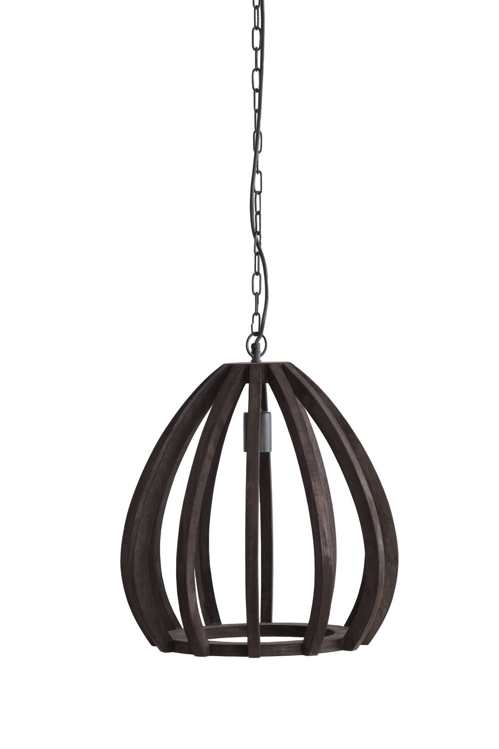 BARSIA Pendant Light — Wood Dark Brown - Canwell Interiors Limited - Light & Living