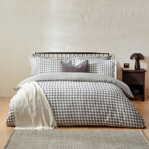 Barton King Size Duvet Set Grey - Canwell Interiors Limited - Riva