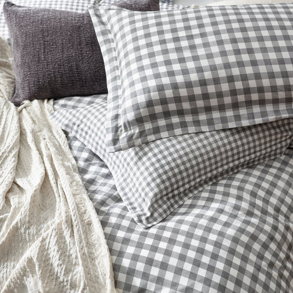 Barton King Size Duvet Set Grey - XShowhome Limited - Riva