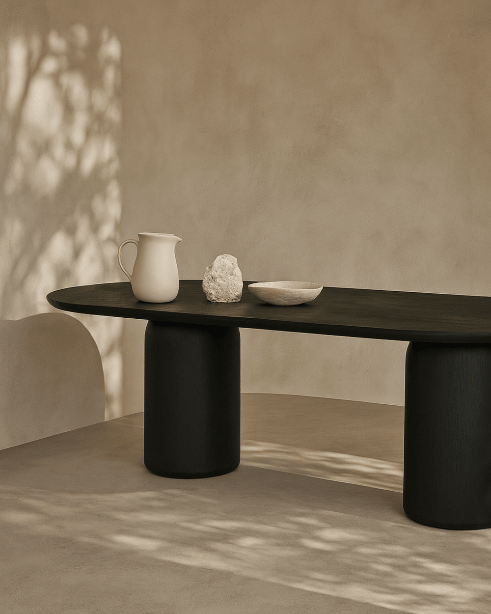 Basilca Dining Table 270 - Matte Black - XShowhome Limited - Tommy Franks