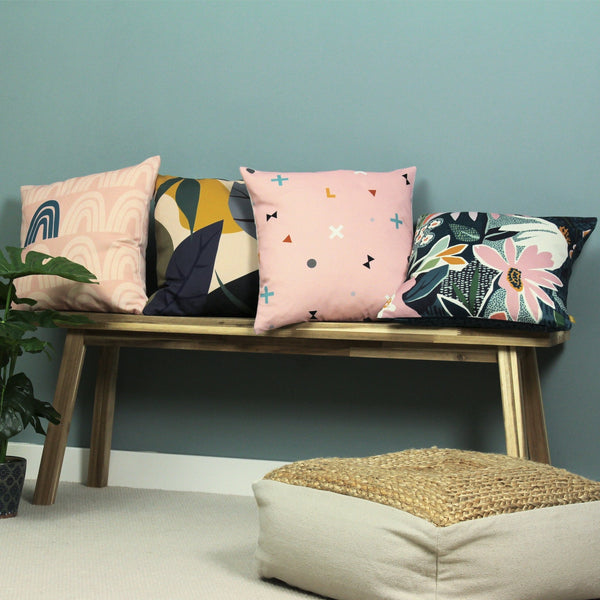 Be Kind Rainbow 43x43 Feather Filled Cushion Multi - Canwell Interiors Limited - Riva