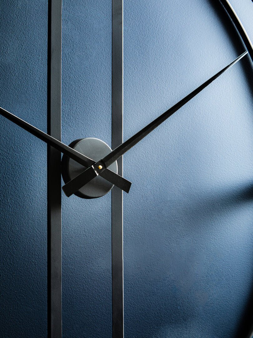 Beauly 107cm Dia Black Metal Wall Clock - Canwell Interiors Limited - Xshowhome