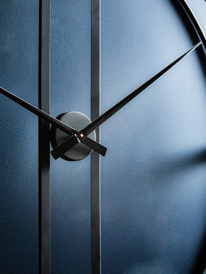 Beauly 107cm Dia Black Metal Wall Clock - Canwell Interiors Limited - Xshowhome