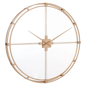 Beauly 110cm Dia Gold Finish Metal Wall Clock - XShowhome Limited - Xshowhome