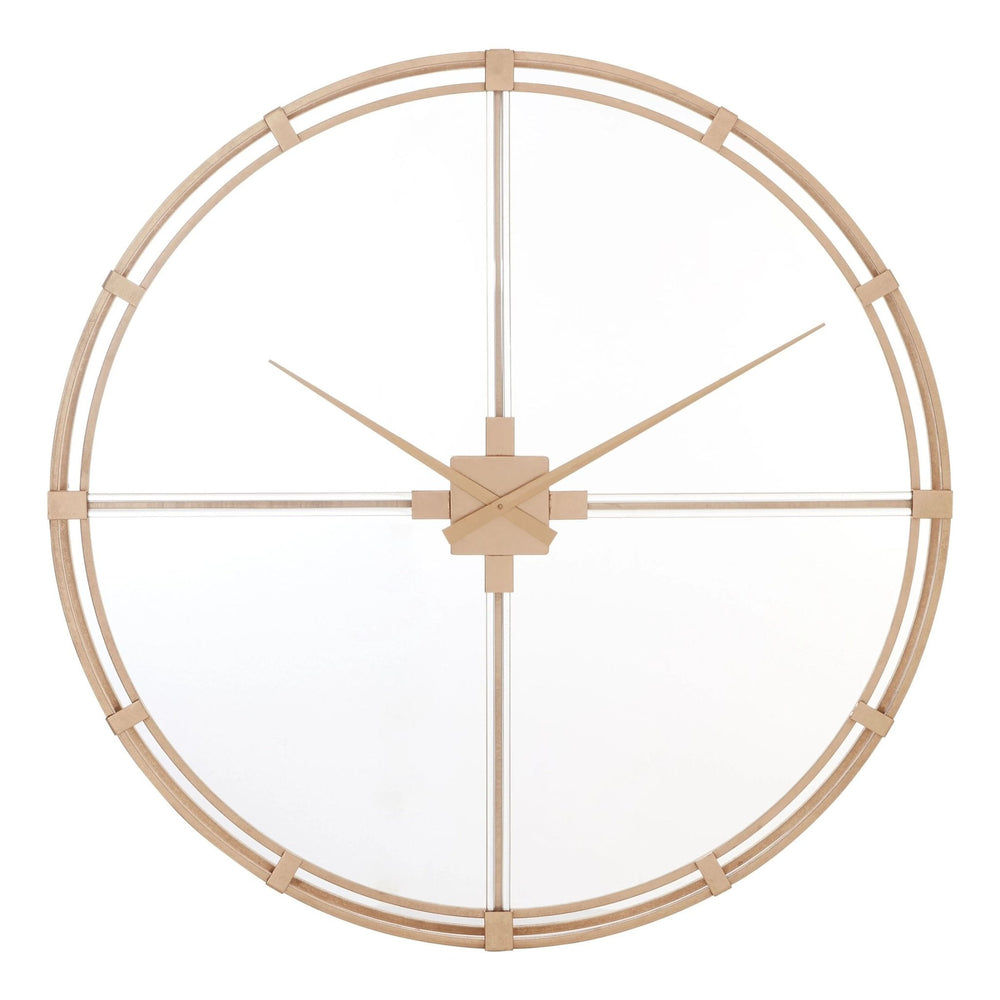 Beauly 110cm Dia Gold Finish Metal Wall Clock - XShowhome Limited - Xshowhome