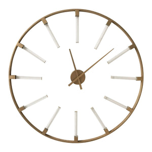 Beauly Gold Finish Round Wall Clock - XShowhome Limited - Xshowhome