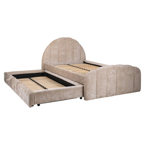 Bed Pixie clay chenille 120x200 with pull - out bed - Canwell Interiors Limited - Richmond