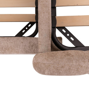 Bed Pixie clay chenille 120x200 with pull - out bed - Canwell Interiors Limited - Richmond