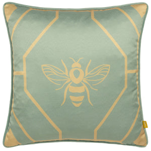 Bee Deco 43x43 Feather Filled Cushion Eau De Nil - Canwell Interiors Limited - Riva