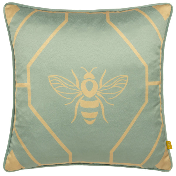 Bee Deco 43x43 Feather Filled Cushion Eau De Nil - Canwell Interiors Limited - Riva