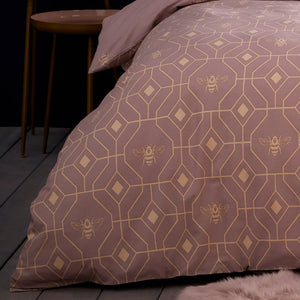 Bee Deco Double Duvet Set Blush - XShowhome Limited - Riva