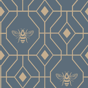 Bee Deco Double Duvet Set French Blue - XShowhome Limited - Riva