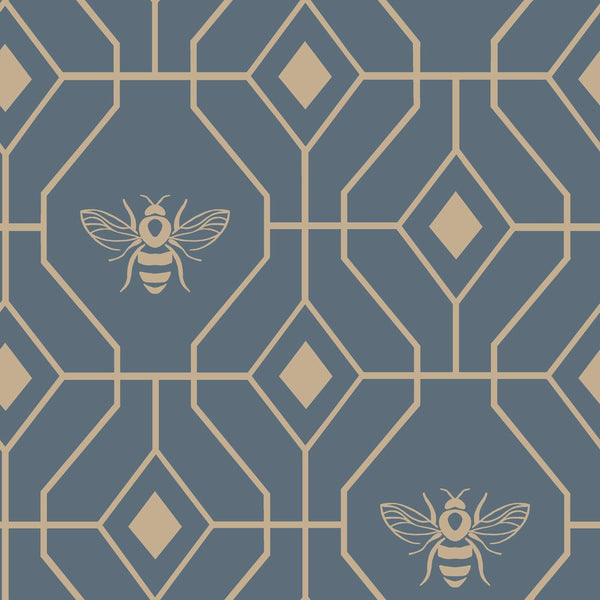 Bee Deco Double Duvet Set French Blue - XShowhome Limited - Riva