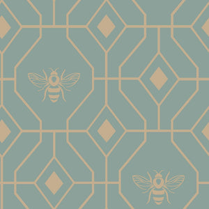 Bee Deco King Size Duvet Set Eau de Nil - XShowhome Limited - Riva