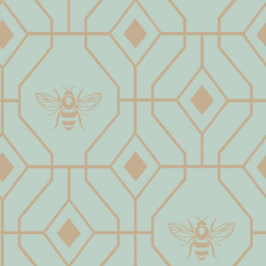 Bee Deco King Size Duvet Set Eau de Nil - XShowhome Limited - Riva