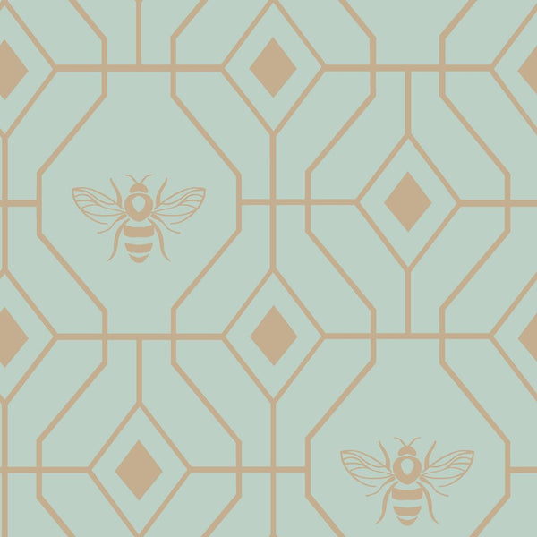 Bee Deco King Size Duvet Set Eau de Nil - XShowhome Limited - Riva