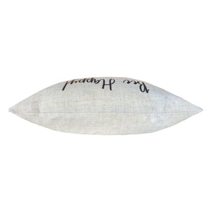 Bee Happy 43x43 Feather Filled Cushion White - Canwell Interiors Limited - Riva