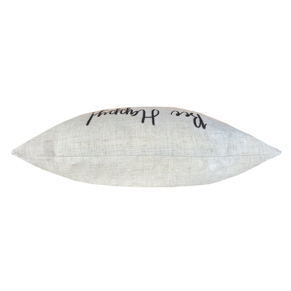 Bee Happy 43x43 Feather Filled Cushion White - Canwell Interiors Limited - Riva