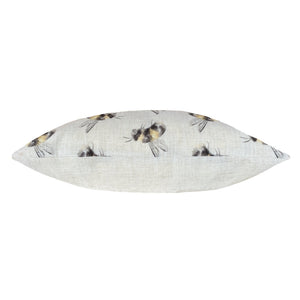 Bee You Repeat 43x43 Feather Filled Cushion White - Canwell Interiors Limited - Riva