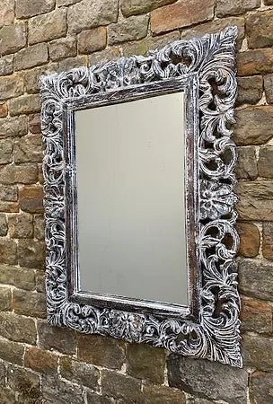 Belladonna Carved Mirror Grey - Canwell Interiors Limited - Wilde Java