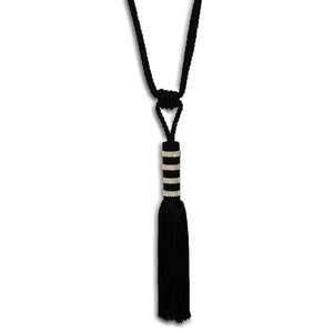 Bellini Tie Back Black - Canwell Interiors Limited - Riva