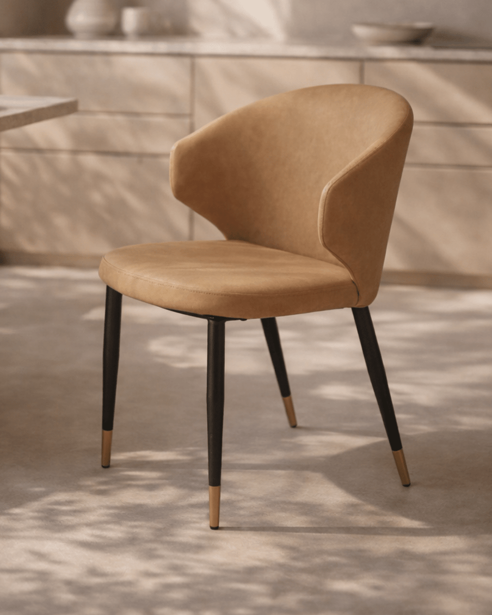 Bellroy Dining Chair - Vintage Eco Pelle Honey - XShowhome Limited - Tommy Franks
