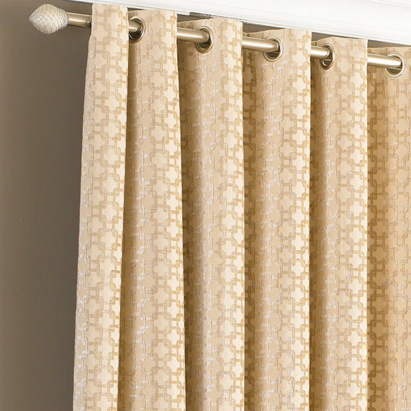 Belmont 168x183 Ring Top Curtains Beige - Canwell Interiors Limited - Riva