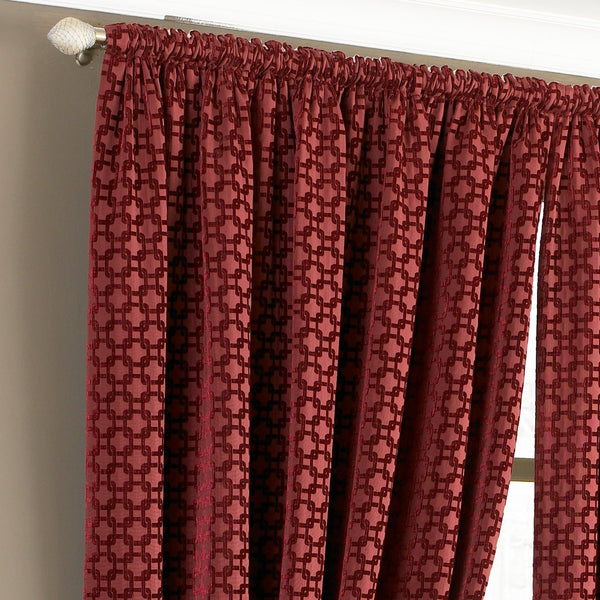 Belmont 229x229 Pencil Pleat Curtains Claret - Canwell Interiors Limited - Riva