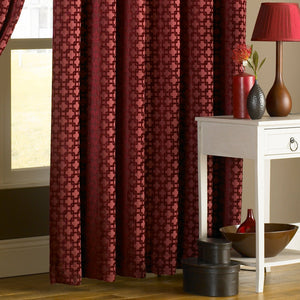 Belmont 229x229 Pencil Pleat Curtains Claret - Canwell Interiors Limited - Riva