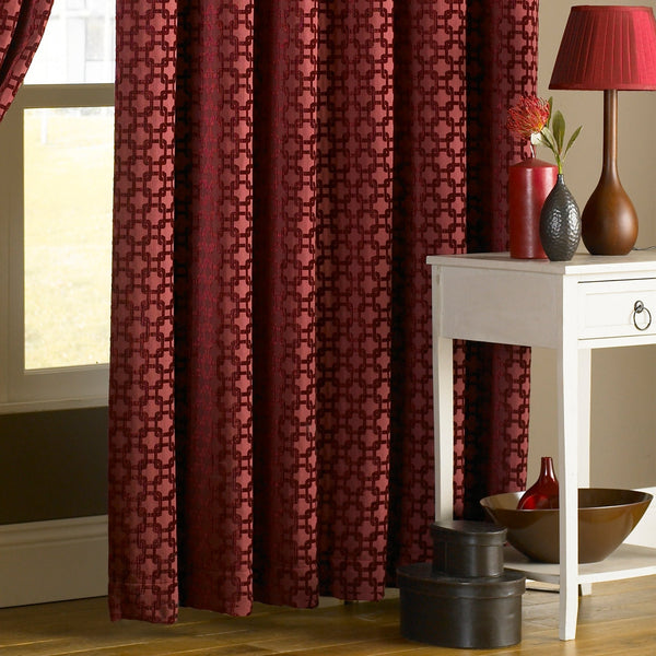 Belmont 229x229 Pencil Pleat Curtains Claret - Canwell Interiors Limited - Riva