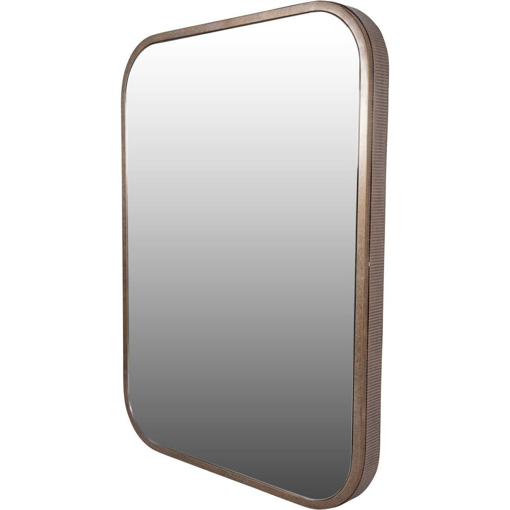 Belvedere Aged Gold Rectangular Mirror 102x75.5cm - XShowhome Limited - Libra