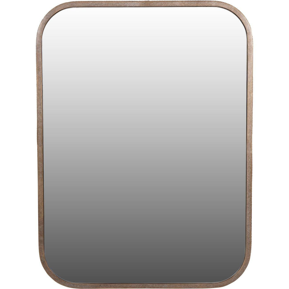 Belvedere Aged Gold Rectangular Mirror 102x75.5cm - XShowhome Limited - Libra