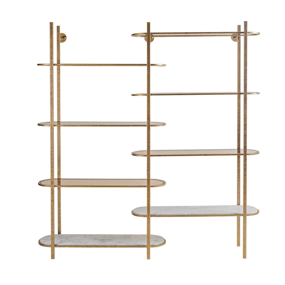 Belvedere Aged Gold Shelving Unit - XShowhome Limited - Libra
