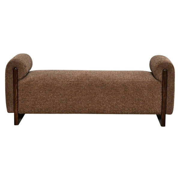 Bench Winslov Brown Blockweave Fire Retardant - XShowhome Limited - Richmond