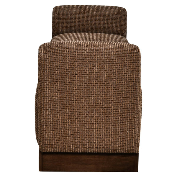 Bench Winslov Brown Blockweave Fire Retardant - XShowhome Limited - Richmond