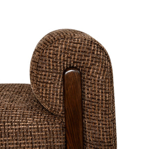 Bench Winslov Brown Blockweave Fire Retardant - XShowhome Limited - Richmond