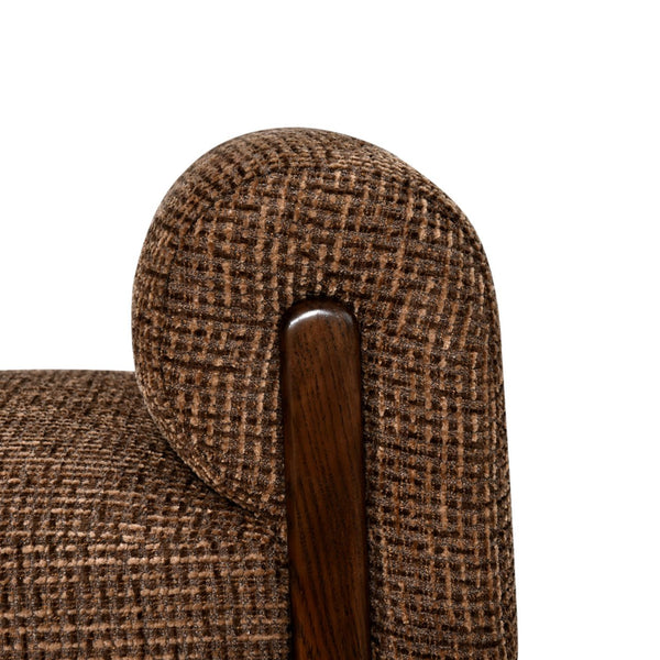 Bench Winslov Brown Blockweave Fire Retardant - XShowhome Limited - Richmond