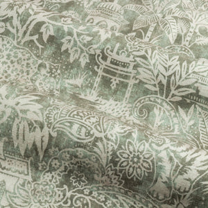 Bengal 167x137 Eyelet Curtains Sage - Canwell Interiors Limited - Riva