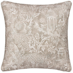 Bengal 50x50 Feather Filled Cushion Linen - Canwell Interiors Limited - Riva