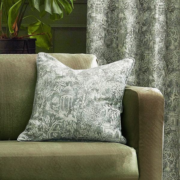 Bengal 50x50 Feather Filled Cushion Sage - Canwell Interiors Limited - Riva