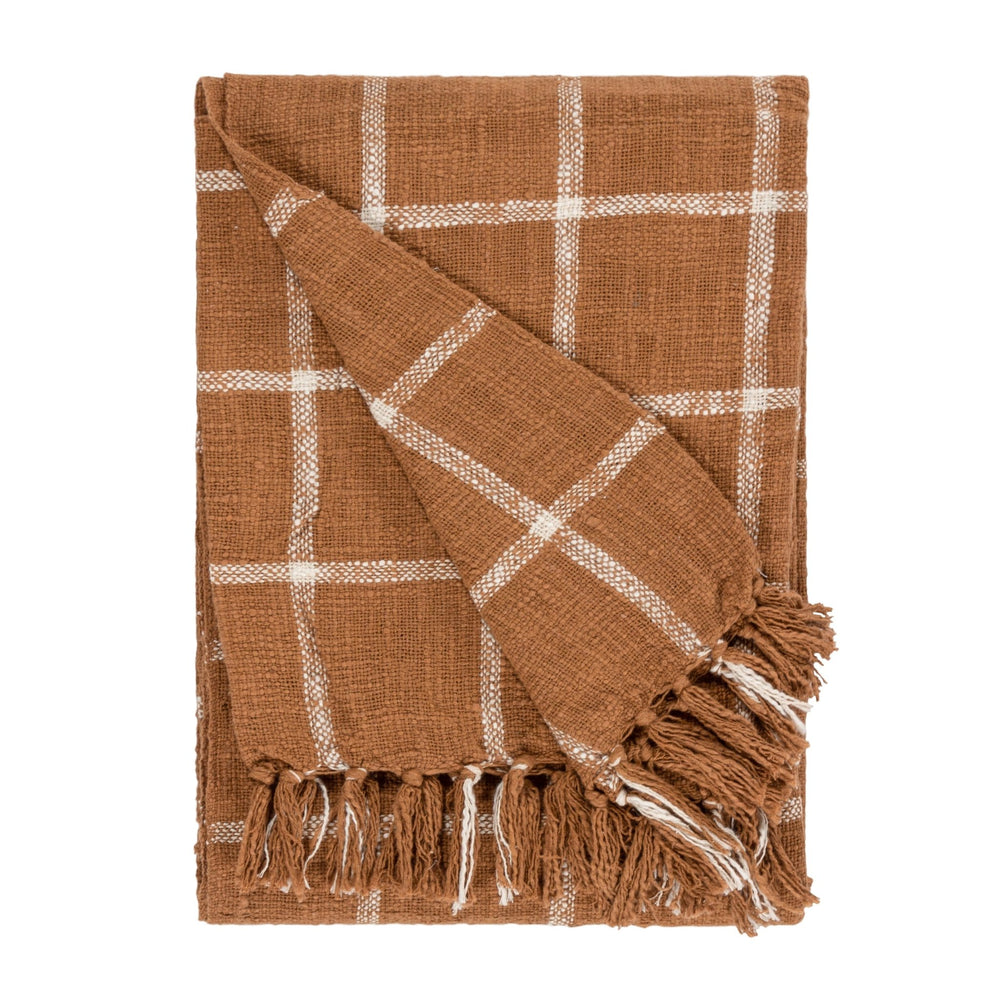 Beni 130x180 Throw Ginger/natural - Canwell Interiors Limited - Riva