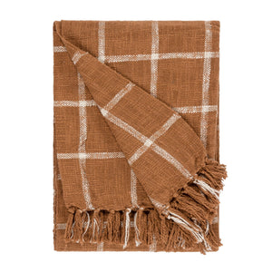 Beni 130x180 Throw Ginger/natural - Canwell Interiors Limited - Riva