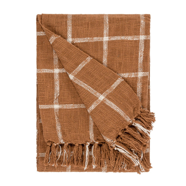 Beni 130x180 Throw Ginger/natural - Canwell Interiors Limited - Riva
