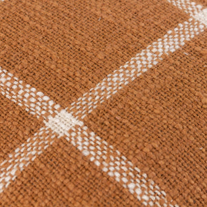 Beni 45x45 Feather Filled Cushion Ginger/natural - Canwell Interiors Limited - Riva